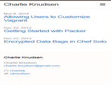 Tablet Screenshot of charlieknudsen.com